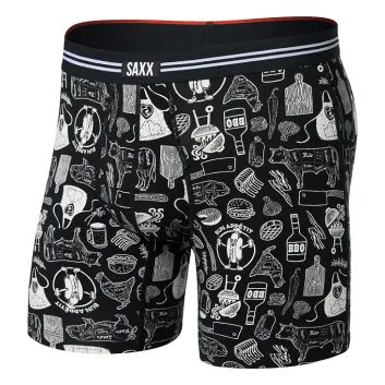 SAXX VIBE XTRA SC BB FLY, bun appetit-black