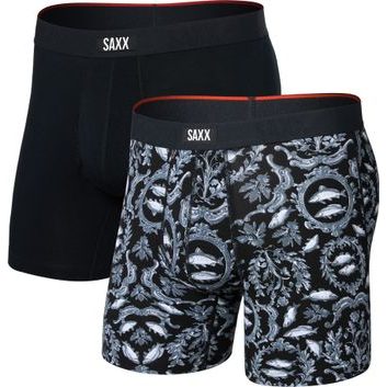 SAXX VIBE XTRA SC BB FLY 2PK, Backsplash/Black
