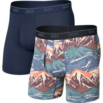 SAXX QUEST QUICK-DRY MSH BB FLY 2PK, Mountain Top/Maritime