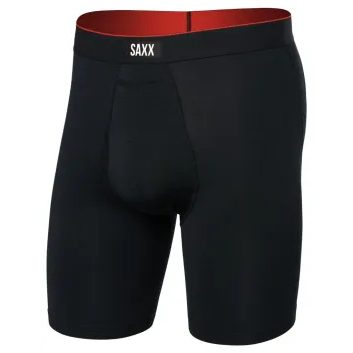 SAXX MULTI-SPORT MESH LONG BOXER BRIEF FLY black