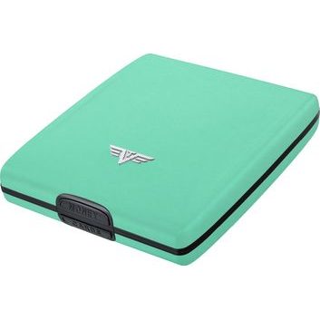 TRU VIRTU Money & Cards BELUGA - leather Turquoise