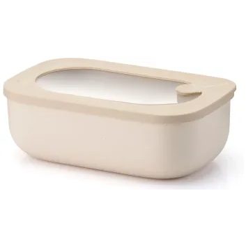 GUZZINI Nízká obdélníková krabička na potraviny 900CC ECO STORE&MORE, bílá