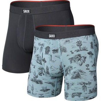 SAXX VIBE XTRA SC BB FLY 2PK, Desert Daydream/Faded Black