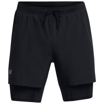 UNDER ARMOUR LAUNCH 5'' 2in1 SHORT, Black / Black / Reflective