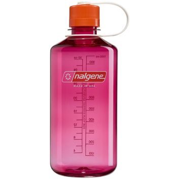 NALGENE Narrow Mouth 1000 ml Fuchsia Purple w/Flame