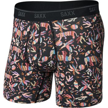 SAXX QUEST QUICK-DRY MESH BB FLY, adobe zoo-black