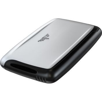 TRU VIRTU Card Case PEARL - silk Silver Arrow