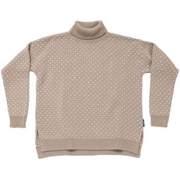 DEVOLD Sørisen Wool High Neck Wmn Stone/Offwhite