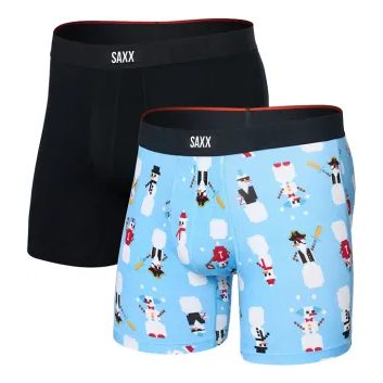 SAXX VIBE XTRA SC BB FLY 2PK, frosty the gamer/black