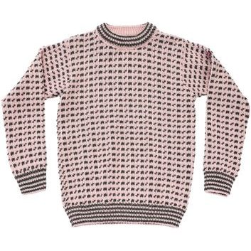 DEVOLD Original Islender Wool Sweater Chalk Pink/Anthracite