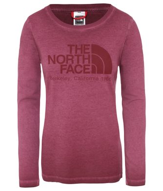 THE NORTH FACE W L/S WASHED BT-EU, SEQUOIA RED