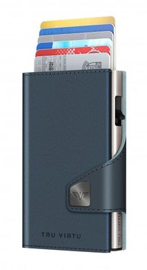 TRU VIRTU Wallet Click & Slide - vegan Bio Apple Navy Blue / Titan