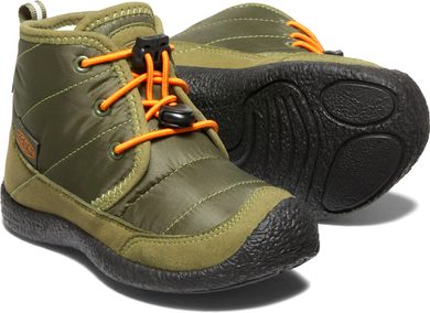 KEEN HOWSER II CHUKKA WP CHILDREN capulet olive/russet orange