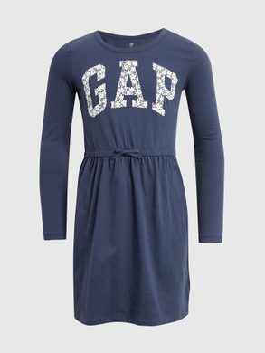 GAP 428850-01 Dětské šaty s logem GAP Tmavě modrá