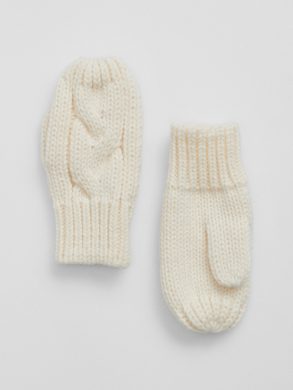GAP 724023-00 Dětské pletené rukavice Béžová