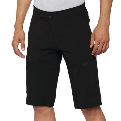 100% RIDECAMP Shorts w/ Liner Black