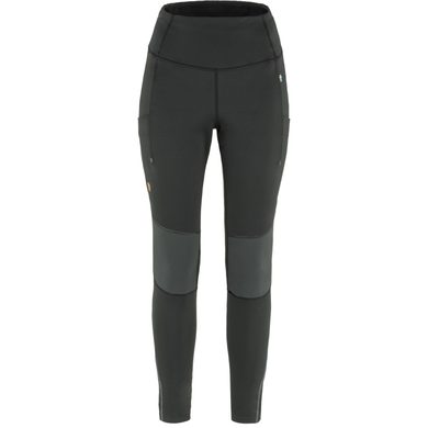 FJÄLLRÄVEN Abisko Värm Trekking Tights W Black-Iron Grey