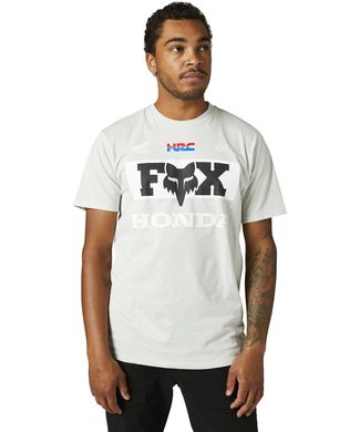 FOX Honda Ss Premium Tee Light Grey