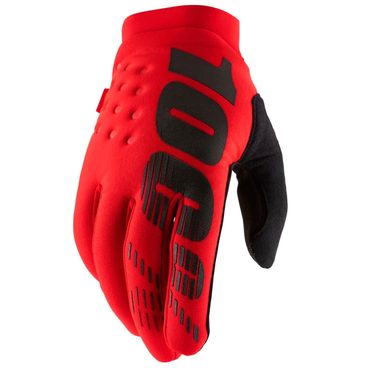 100% BRISKER Gloves Red