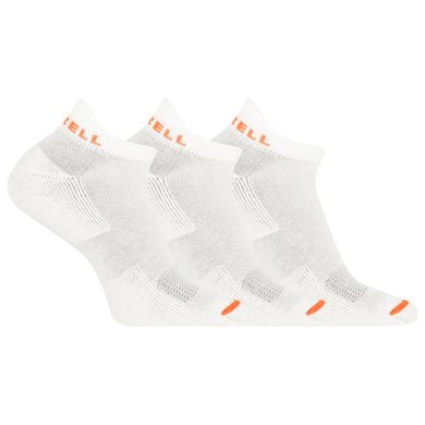 MERRELL CUSHIONED COTTON LOW CUT TAB (3 packs), white