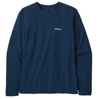 PATAGONIA W´S L/S P-6 LOGO RESPONTIBILI-TEE, TIDEPOOL BLUE