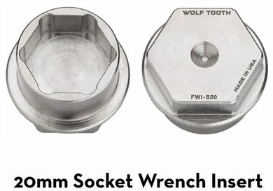 WOLF TOOTH FLAT WRENCH INSERT 20 mm socket