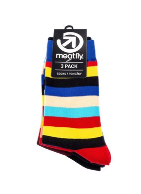 MEATFLY Meatfly Regular Stripe socks - S19, Triple pack