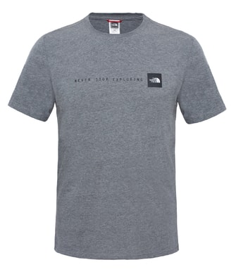 THE NORTH FACE M S/S NSE TEE TNF MEDIUM GREY HEATHER