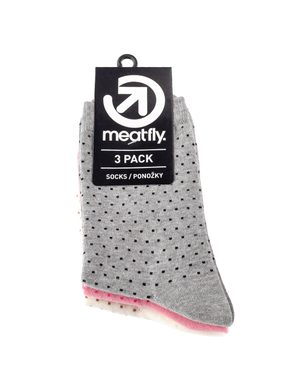 MEATFLY Meatfly Rainy Dots socks - S19, Triple pack