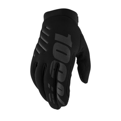 100% BRISKER Gloves, Black