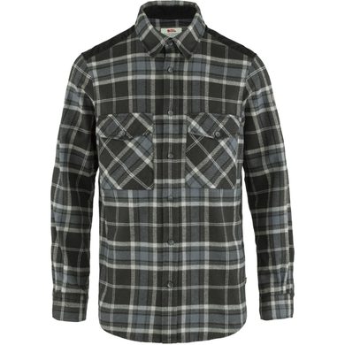 FJÄLLRÄVEN Övik Twill Shirt M, Black-Fog