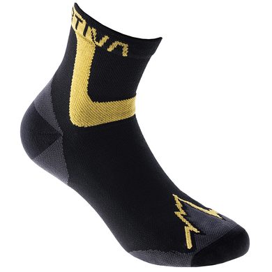 LA SPORTIVA Ultra Running Socks, Black/Yellow 2022