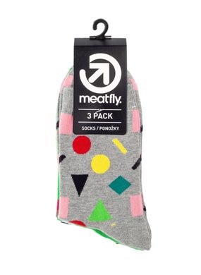 MEATFLY Meatfly Multi Shape socks - S19, Triple pack