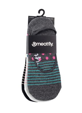 MEATFLY Meatfly Low socks - Triple pack, F/ Dots, Stripes