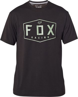 FOX Crest Ss Tech Tee, Black/Green