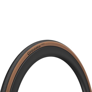 PIRELLI Cinturato Velo TLR 700C x 28mm, černá/brown