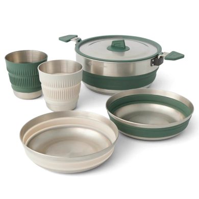 SEA TO SUMMIT Detour Stainless Steel One Pot Cook Set w/ 3L Pot [5 Piece]