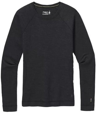 SMARTWOOL W CLASSIC THERMAL MERINO BASELAYER CREW, charcoal heather