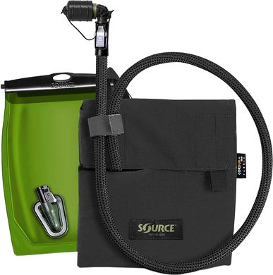 SOURCE Kangaroo Pouch - Tactical Hydration Pack 1L, Black