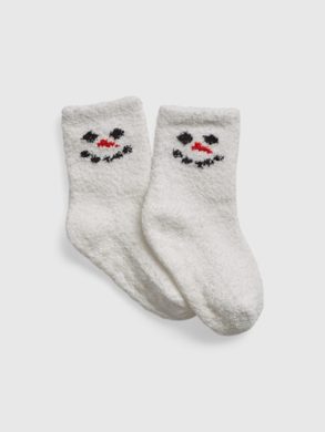 GAP 483359-06 Dětské měkké ponožky Bílá