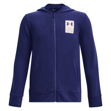 UNDER ARMOUR UA Rival Terry FZ Hoodie, Blue/white