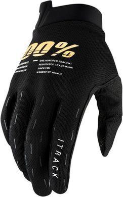 100% ITRACK Gloves Black