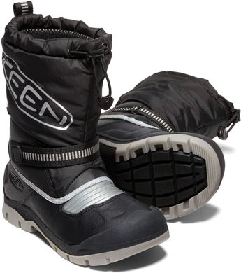 KEEN SNOW TROLL WP YOUTH black/silver