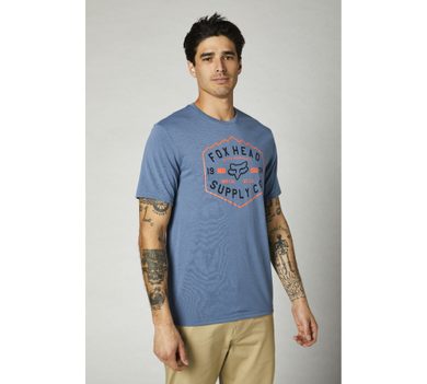 FOX Backbones Tech Tee, Matte Blue