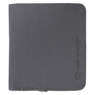 LIFEVENTURE RFiD Compact Wallet Recycled grey