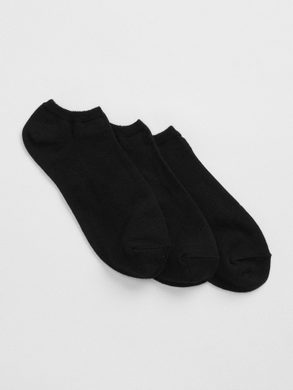 GAP 282678-00 Ponožky basic, 3 páry Černá