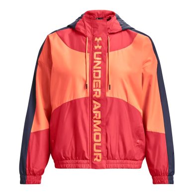 UNDER ARMOUR UA Rush Woven FZ Jacket-RED