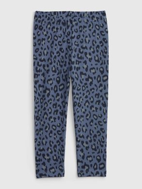 GAP 430135-05 Dětské legíny organic leopard Tmavě modrá
