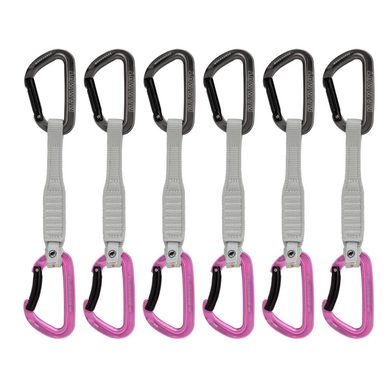 MAMMUT Workhorse Keylock 12 cm 6-Pack Quickdraws grey-pink