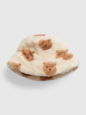GAP 485673-03 Baby plyšový klobouk sherpa Béžová